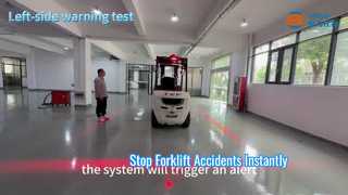 Forklift Boundary Sensing System Effect Demonstration